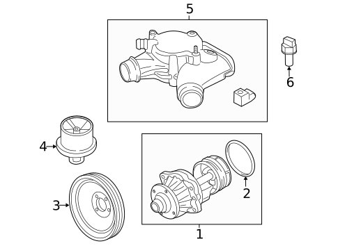 Water Pump for 2009 BMW M3 #1