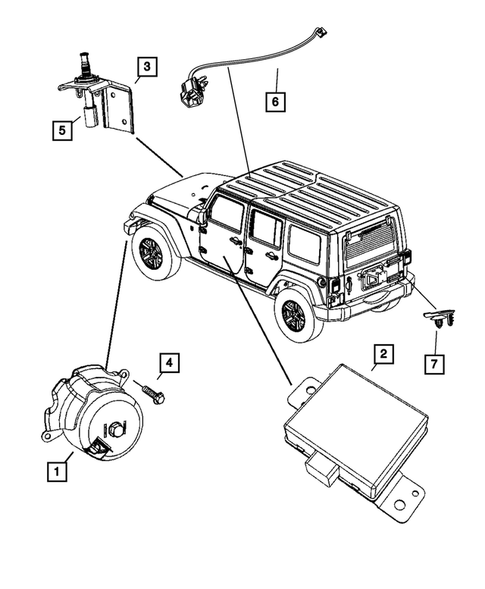 Horns for 2010 Jeep Wrangler #1