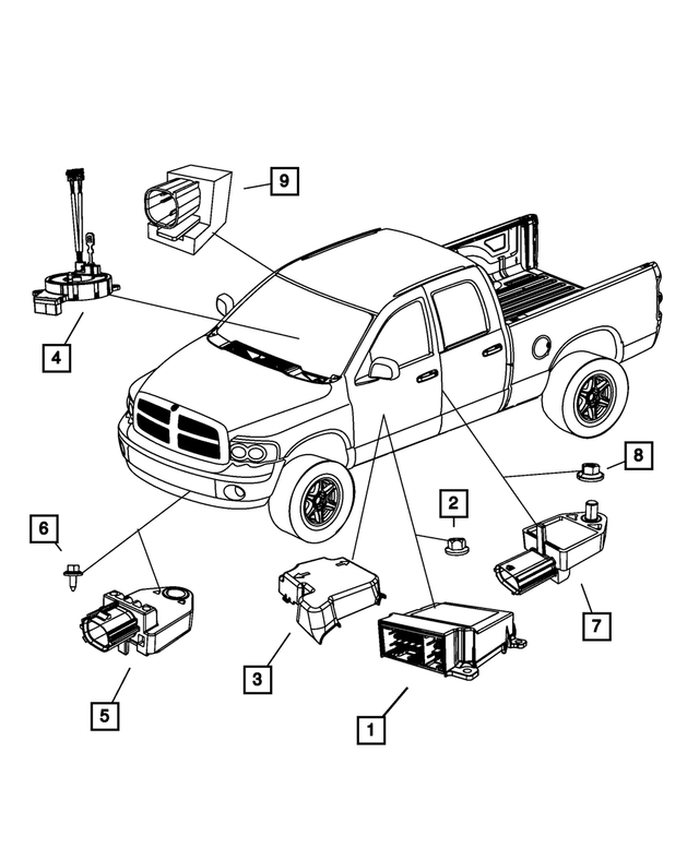 4896178AD - Restraints: Occupant Restraint Module for Mopar Image