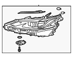 8111006G50 - Electrical: Headlamp for Lexus: ES250, ES300h, ES350 Image