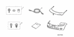 8P35SL0200R1 - Accessory Components: HARDWARE KIT, NOSE MASK for Honda Image