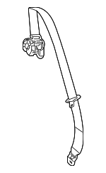 84934655 - : Seat Belt Lap And Shoulder Belt for Chevrolet: Silverado 1500, Silverado 1500 LTD, Silverado 2500 HD, Silverado 3500 HD, Suburban, Tahoe | GMC: Sierra 1500, Sierra 1500 Limited, Sierra 2500 HD, Sierra 3500 HD, Yukon, Yukon XL Image