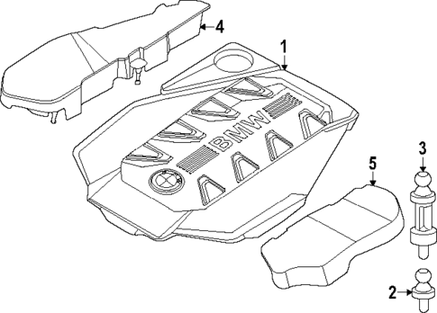 Engine Appearance Cover for 2024 BMW X7 #0