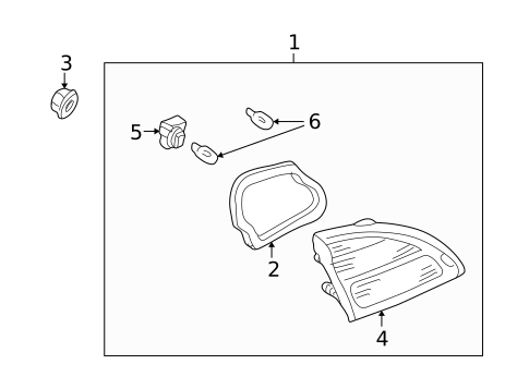 Tail Lamps for 2001 INFINITI I30 #1
