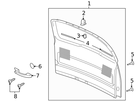 Interior Trim for 2008 Chevrolet Uplander #0