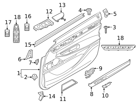 Front Door for 2021 BMW 750i xDrive #2