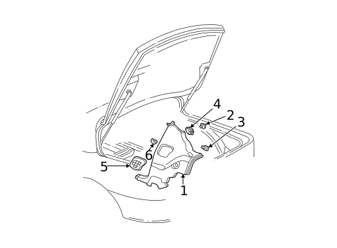 Interior Trim - Quarter Panels for 1994 Chevrolet Camaro #0