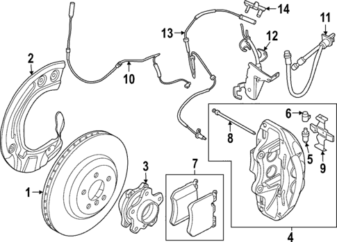 Front Brakes for 2024 BMW i4 #0
