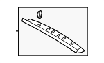 9Y3867606A1E0 - Body: Upper Trim for Porsche Image