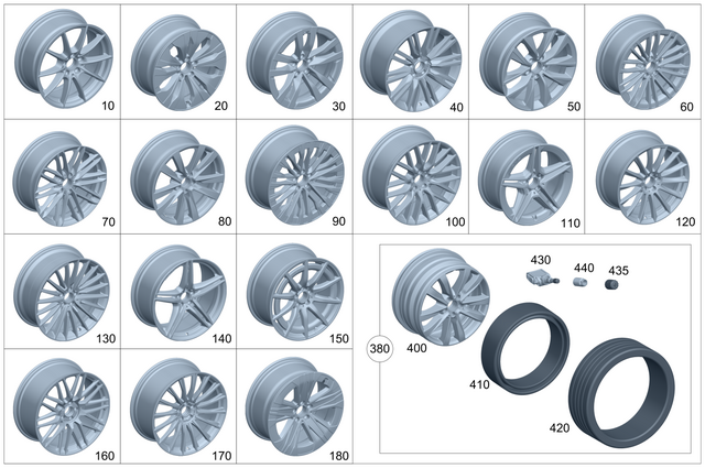 2234012400 - Wheels: Spoke Wheel for Mercedes-Benz Image