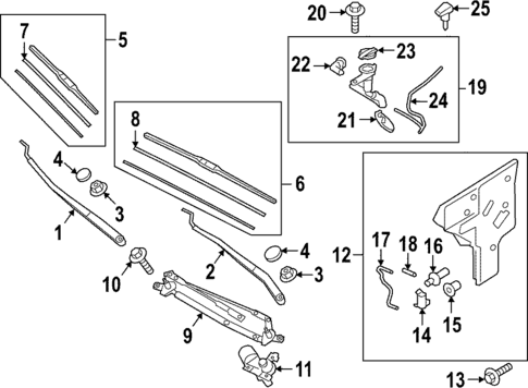 Wipers for 2019 Genesis G70 #0