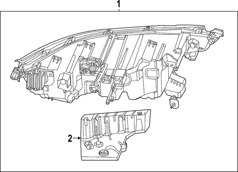 Headlamp Components for 2025 INFINITI QX60 #0