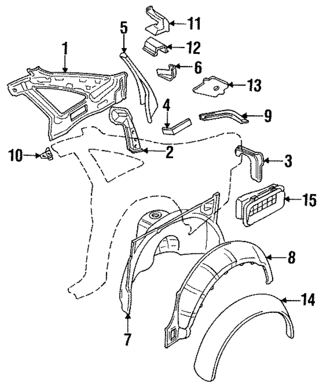 7394660U00 - Body: Mount Bracket for Infiniti Image