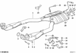 18301728680 - Exhaust System: Rp Exhaust Pipe Cat.Conv.Cylinder 1-4 for BMW: 540i, 740i, 740iL Image image