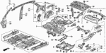 90174SM4000 - Body/Air Conditioning: BOLT, FLANGE (10X22) for Honda Image