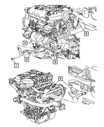6506348AA - Air Conditioning &amp; Heater: Hex Head Screw And Washer for Mopar Image