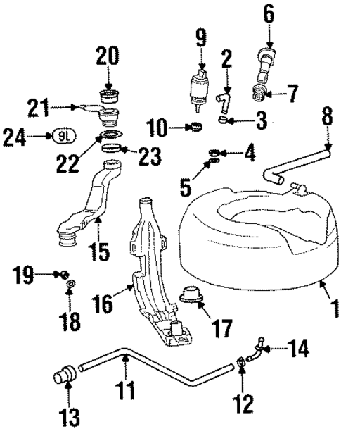 Washer Components for 1995 BMW 850CSi #0