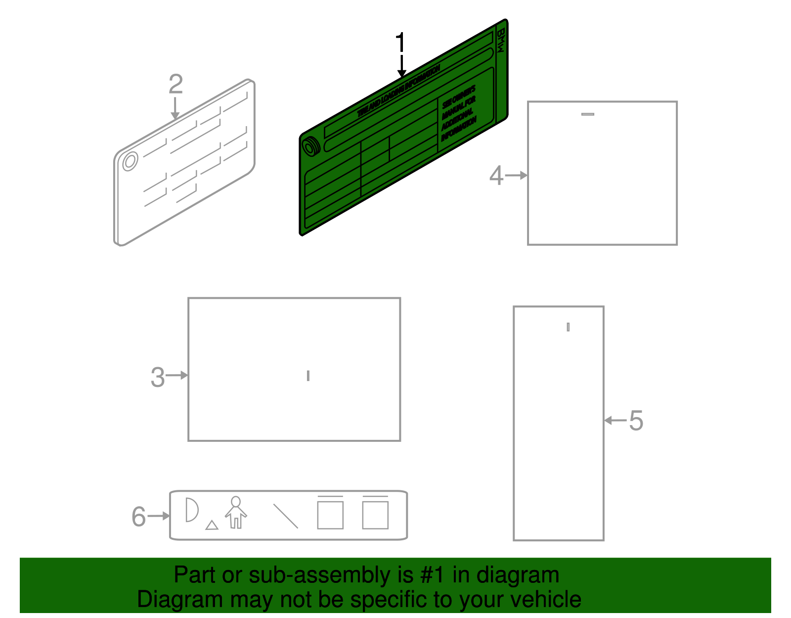 Info Label - BMW (71246780121)
