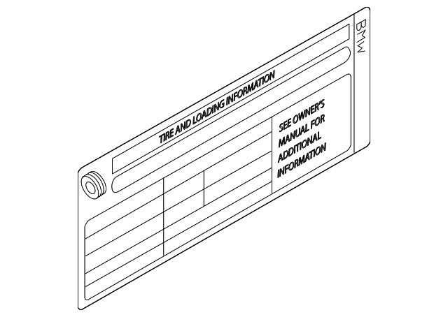 Info Label - BMW (71246780121)