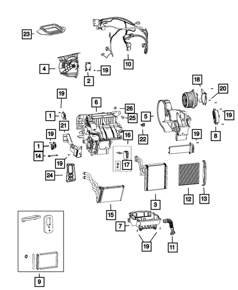 Air Conditioner and Heater Units for 2021 Jeep Cherokee #1