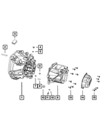 68196162AA - C514; 5-Speed; Manual Transaxle Automated: Transmission Front Case for Mopar Image