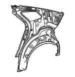 6163162010 - : Inner Quarter Panel for Toyota: Mirai Image