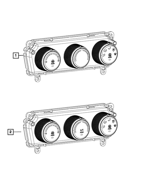 Air Conditioner and Heater Controls for 2018 Ram ProMaster 1500 #0