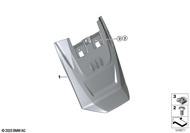 46638568781 - Frame and Mounting Parts: Body Screw without Shoulder - M5X16-A2-70 for BMW-Motorrad Image