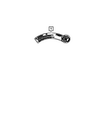 68229417AA - Labels: Space Saver Spare Warning Label for Mopar Image