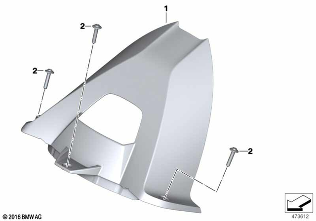 46627718169 - Frame and Mounting Parts: Rear Wheel Cover -  for BMW-Motorrad Image