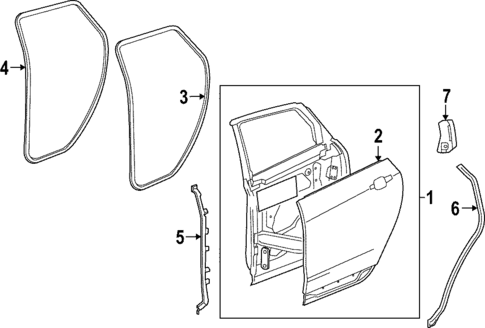 Door & Components for 2025 Cadillac LYRIQ #0