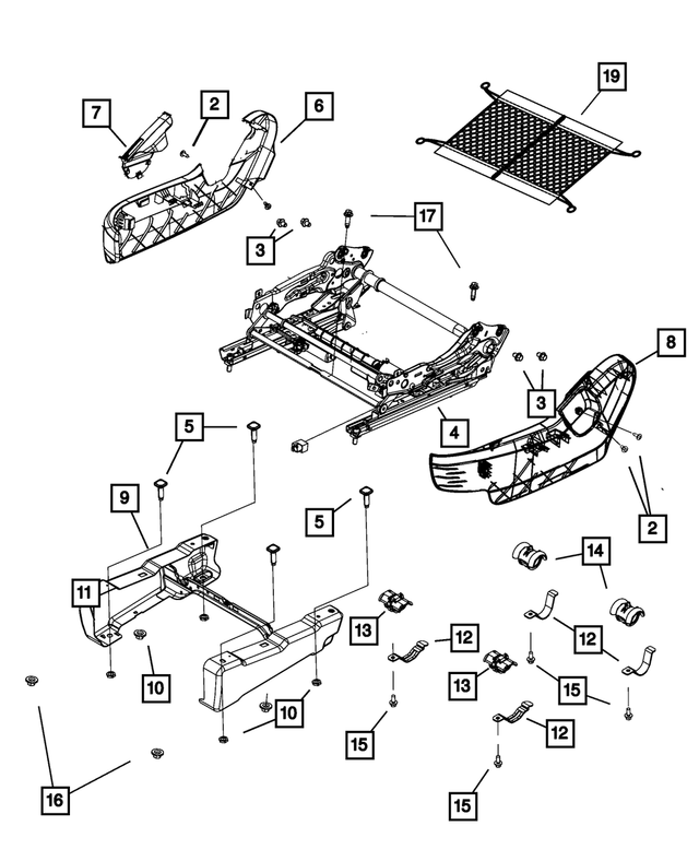 68030699AB - Interior Trim: Screw for Mopar Image