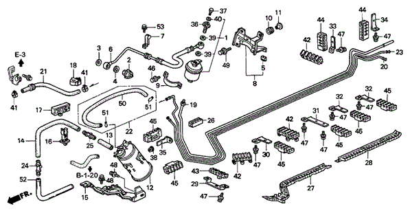 Fuel Pipe ('95-'96) for 1996 Acura TL #0