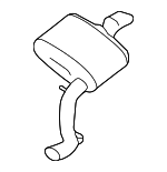 LR125185 - Exhaust: Muffler W/Tailpipe for Land-Rover Image