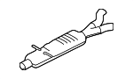 LR125186 - Exhaust: Resonator &amp; Pipe for Land-Rover Image