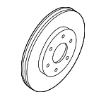 D02061PA1CNW - : Value Advantage™ ROTOR-DISC BRAKE,FRONT for Nissan: NV1500, NV2500, NV3500 Image
