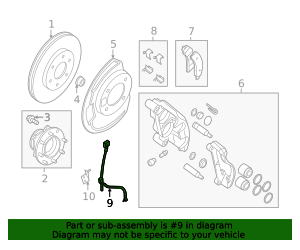 2012-2021 Nissan Flex Hose 46211-1PA0B | Team Nissan Inc.