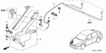 90686SD5003 - Electrical/Exhaust/Heater/Fuel: CLAMP, METER CABLE for Honda Image