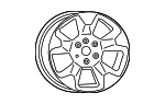 6FF70VCRAA - Suspension: Wheel, Alloy for Ram: 1500 Image