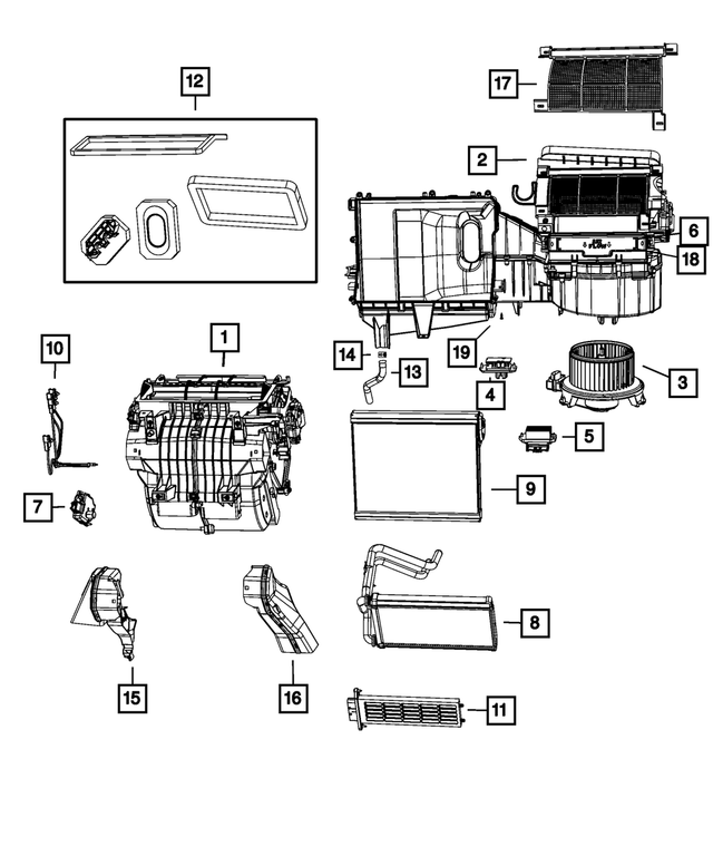 68018107AB - Air Conditioners and Heaters: A/c And Heater Drain for Mopar Image image