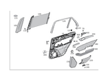 1667307301 - Rear Doors: Door Trim for Mercedes-Benz: GLE300d, GLE350, GLE400, GLE550e, GLE63 AMG, ML250, ML350, ML400, ML550, ML63 AMG Image