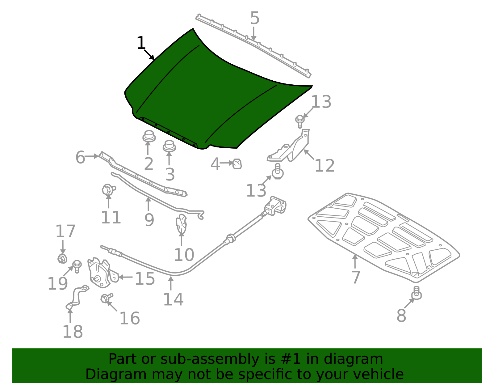 ZZCA-52-310 - Hood Panel 2008-2011 Mazda Tribute | Mazda-Parts