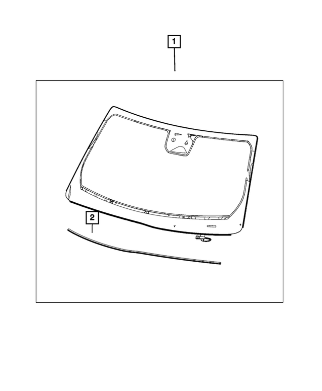 68378329AH - : Windshield for Mopar Image