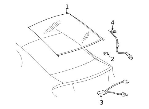 Glass & Hardware - Back for 2001 Dodge Intrepid #0