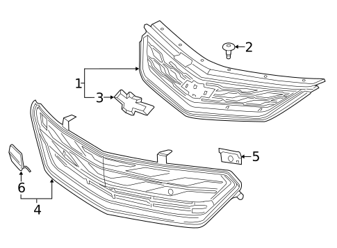 Grille & Components for 2018 Chevrolet Volt #0