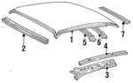 F24Y5450202A - Body: Roof Panel for Mercury: Sable Image