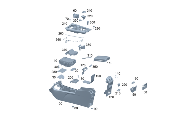 177689120064 - Instrument Panel/Center Console/Linings: Insert, Stowage Cmprt for Mercedes-Benz Image image
