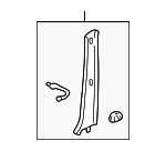 6221153031A0 - Body: Windshield Pillar Trim for Lexus Image