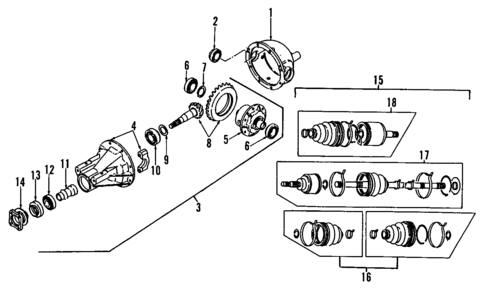 Axle Shafts & Joints for 1991 Isuzu Impulse #0