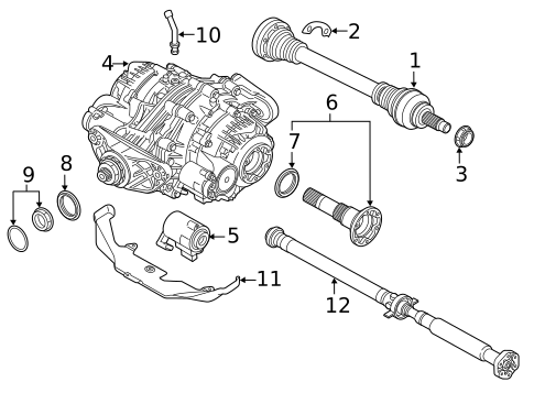 Axle & Differential for 2018 BMW X5 #0